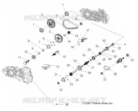 SYSTÈME DE TRANSMISSION, PONT PRINCIPAL INTERNALS
