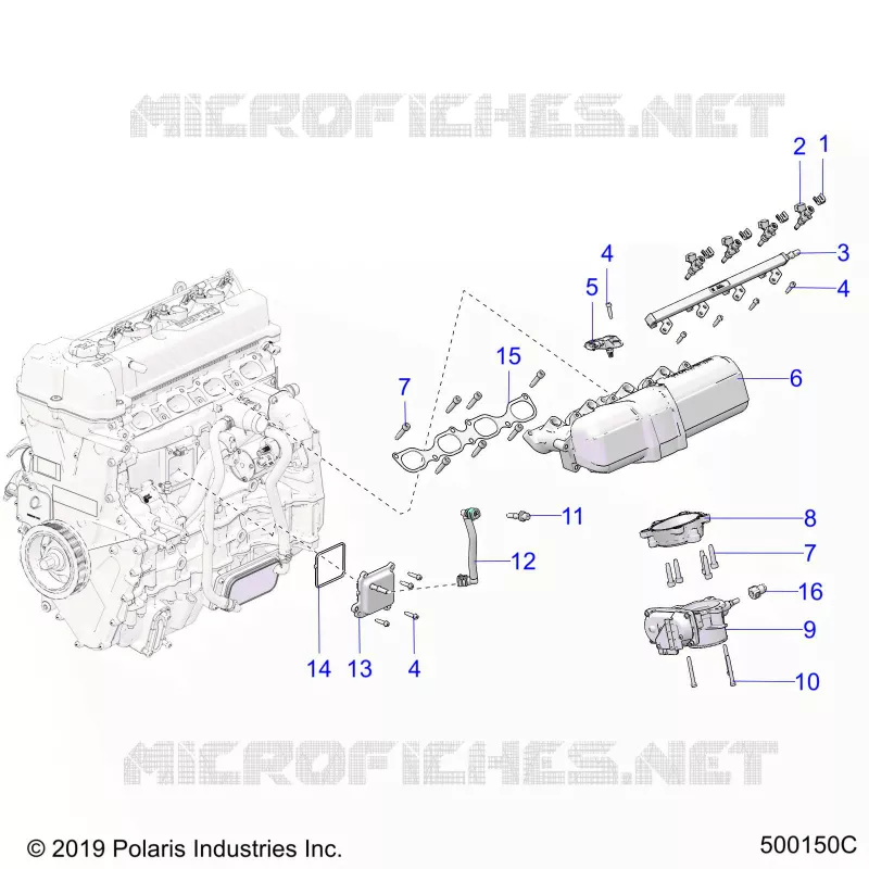 ADMISSION MANIFOLD AND FUEL RAIL