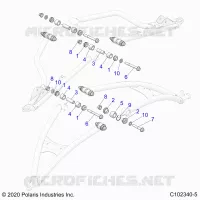SUSPENSION AVANT A-ARM, MOUNTING