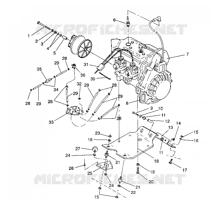 SUPPORT MOTEUR WIDETRAK GT / X932061 (4924722472024A)
