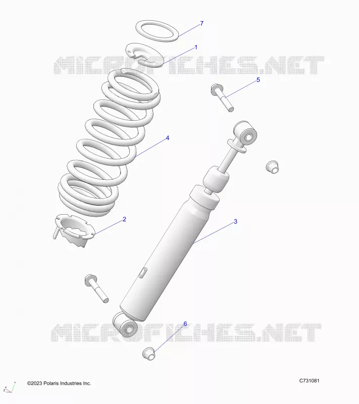 SUSPENSION, AMORTISSEUR AVANT MOUNTING