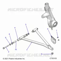 SUSPENSION, A-ARM AND SUPPORT MOUNTING