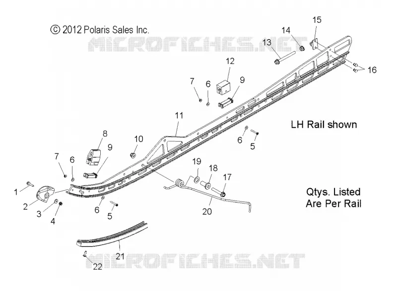 SUSPENSION, FIXATION RAIL