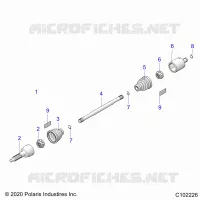 SYSTÃˆME DE TRANSMISSION, REAR DRIVE SHAFT