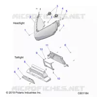 ELECTRICITE, HEADLIGHT AND TAILLIGHT