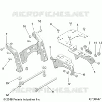 CHASSIS, MOUNTING, FRONT PONT