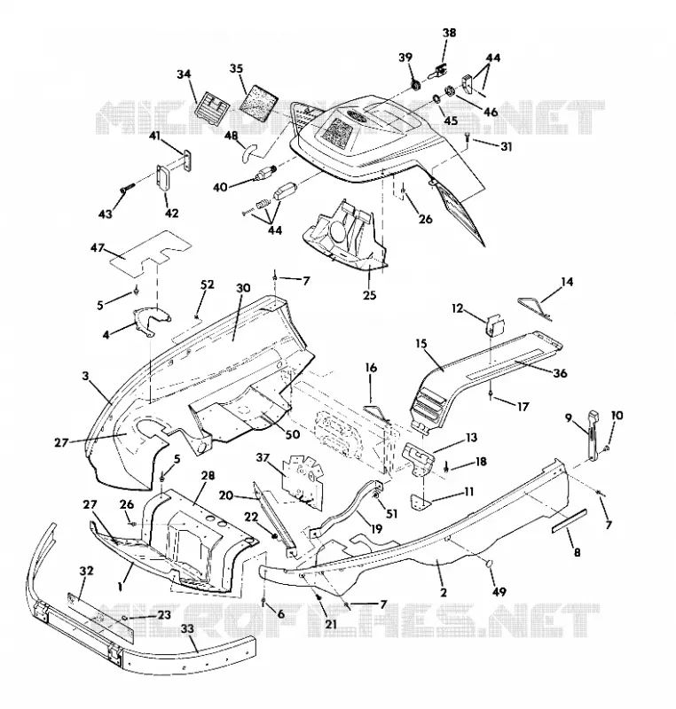 CARROSSERIE AVANT INDY LITE AND STAR LITE (4919311931005A)
