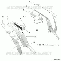 CARROSSERIE ARRIERE FENDERS AND BEZELS- Z22NAR99AF/BF (C700248-8)