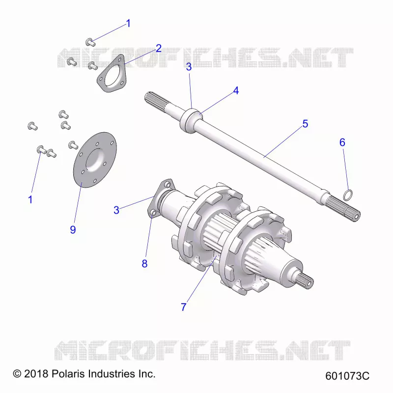 DRIVE TRAIN, JACKSHAFT AND ARBRE DE TRANSMISSION