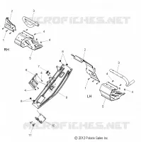 CHASSIS, PROTECTION D'EMBRAYAGE AND REPOSE PIEDS