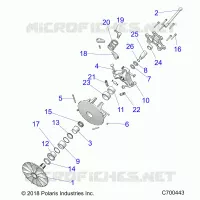 SYSTEME DE TRANSMISSION, PRIMARY CLUTCH