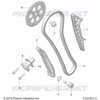 CHAINE DE DISTRIBUTION AND TENSIONER
