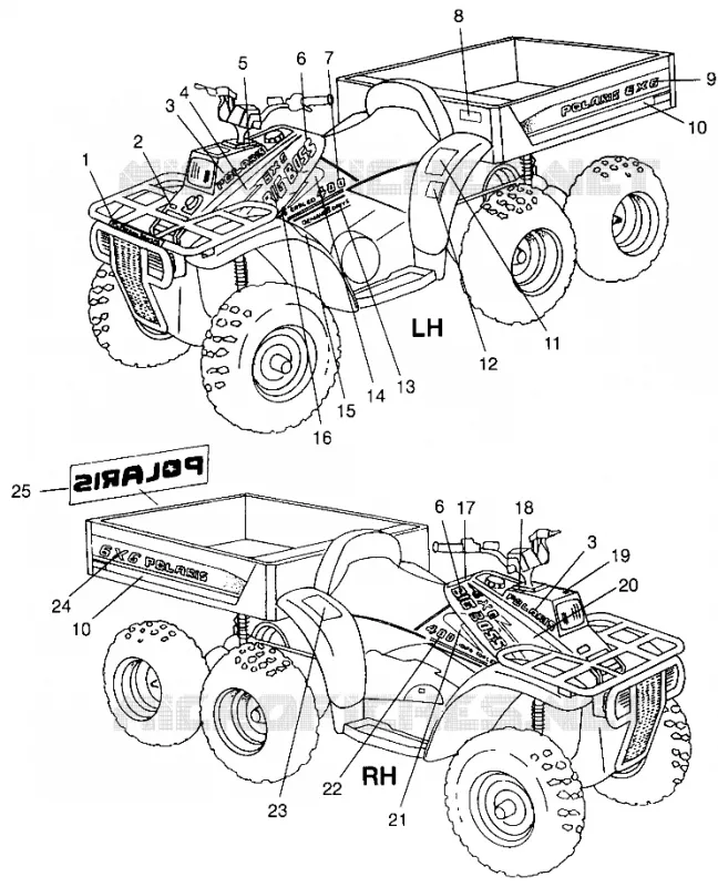 EMBLEMES BIG BOSS 6X6 400L W97AE38A (4940814081A009)