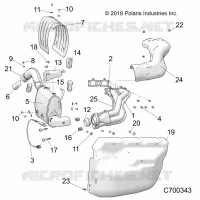 ENGINE, ECHAPPEMENT