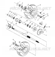 PONT ARRIERE 6x6 400L W948740 (4926802680C011)