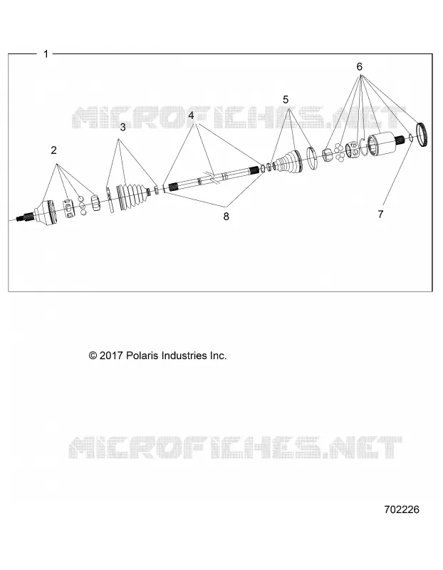 SYSTÃˆME DE TRANSMISSION, REAR HALF SHAFT