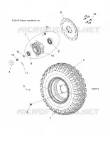 ROUES, FRONT TIRE AND BRAKE DISC