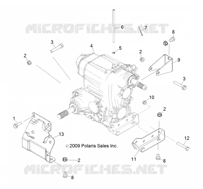 SYSTÈME DE TRANSMISSION, MAIN SUPPORT PONT