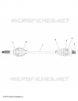 DRIVE TRAIN, TRANSMISSION ARRIERE SHAFT