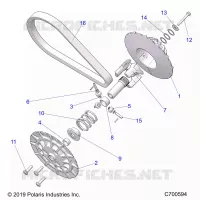 SYSTÃˆME DE TRANSMISSION, SECONDARY CLUTCH