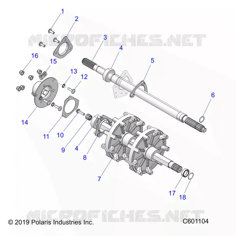 DRIVE TRAIN, JACKSHAFT AND ARBRE DE TRANSMISSION