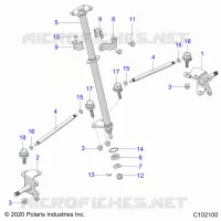 STEERING, COLONNE DE DIRECTION AND TIE ROD ASM