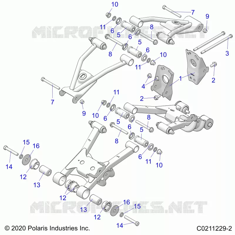 SUSPENSION ARRIERE CONTROL ARM, MOUNTING