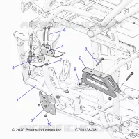 CHASSIS, MOTEUR AND REAR DRIVELINE MOUNTING