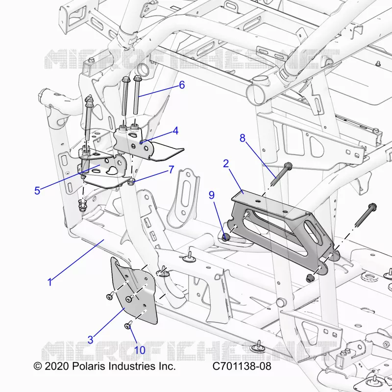 CHASSIS, MOTEUR AND REAR DRIVELINE MOUNTING