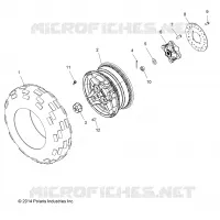 ROUES, FRONT TIRE and FREIN DISC
