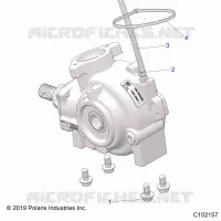 SYSTÃˆME DE TRANSMISSION, FRONT GEARCASE, MOUNTING