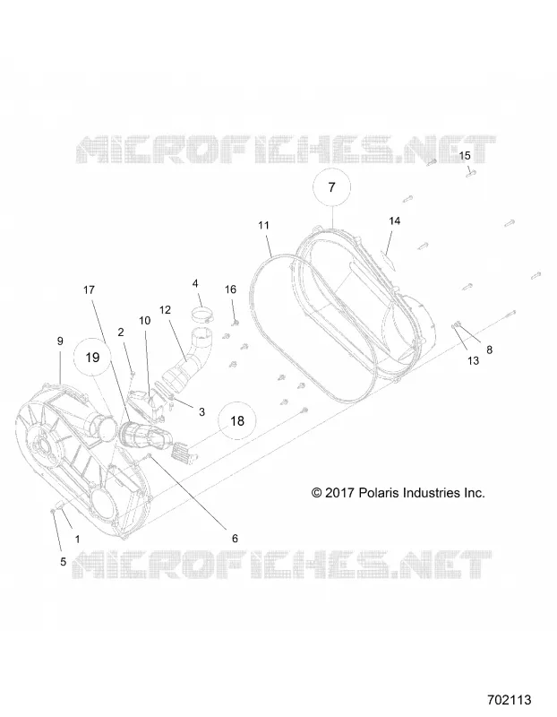 DRIVE TRAIN, COUVERCLE D'EMBRAYAGE AND DUCTING