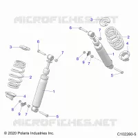 SUSPENSION, AMORTISSEUR AVANT