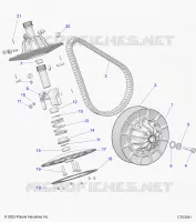 SYSTÃˆME DE TRANSMISSION, SECONDARY CLUTCH