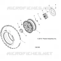 ROUES, FRONT TIRE AND BRAKE DISC