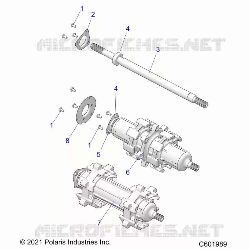 DRIVE TRAIN, JACKSHAFT AND ARBRE DE TRANSMISSION