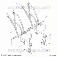 SIEGE BELT MOUNTING 6 POINT