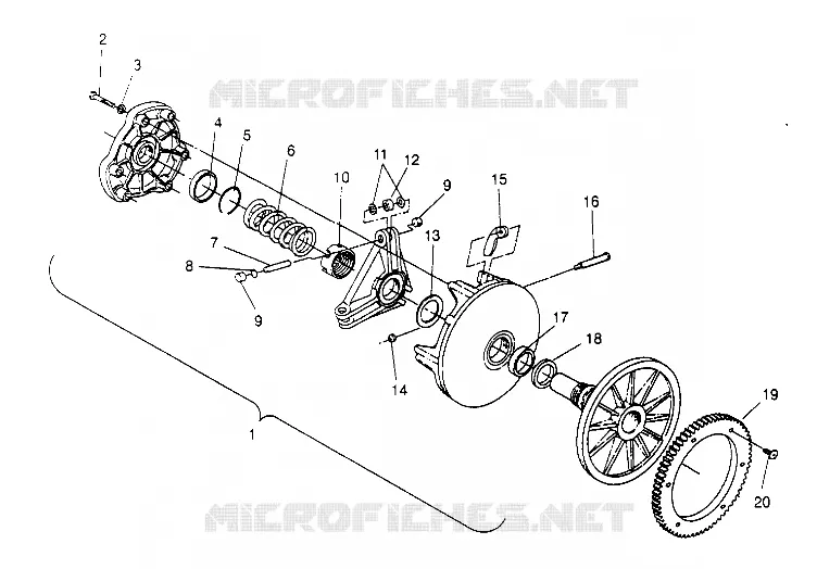 EMBRAYAGE DE TRANSMISSION CLASSIC 0952865 (4929072907C001)