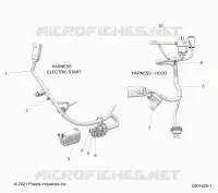 ELECTRICITE, WIRE HARNESS, HOOD, ELEC. START