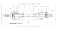 SYSTÈME DE TRANSMISSION, FRONT HALF SHAFT