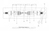 DRIVE TRAIN, DRIVE ARBRE DE TRANSMISSION ARRIERE