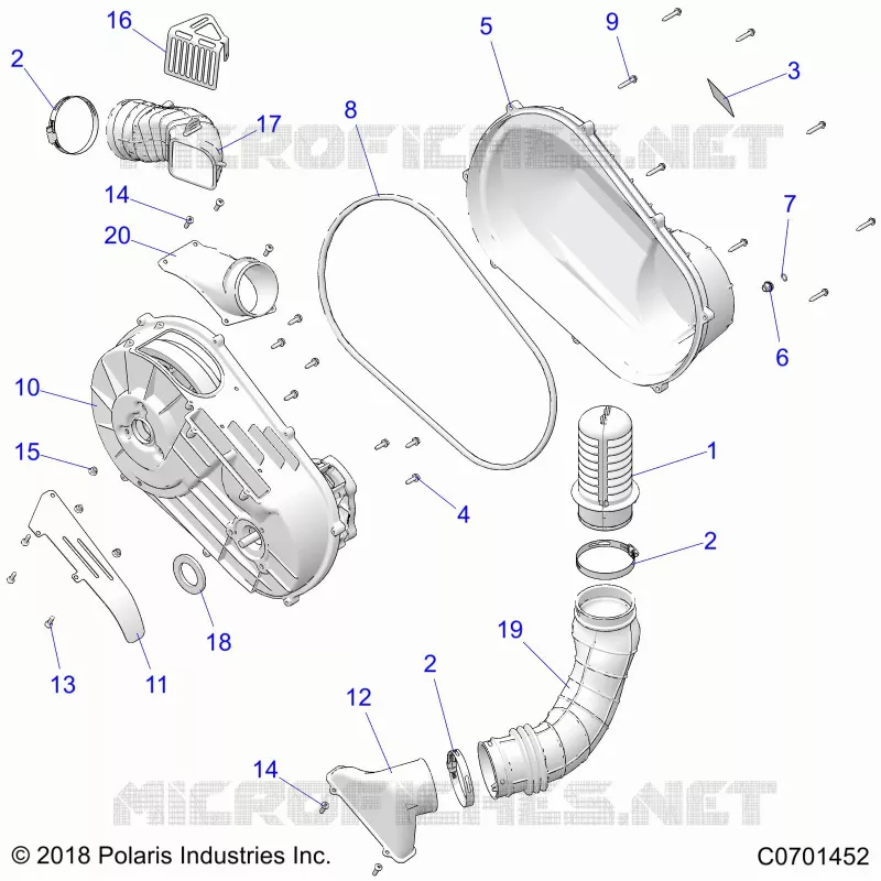 SYSTÃˆME DE TRANSMISSION, CLUTCH COVER AND DUCTING