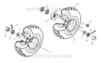 ROUE INTERMEDIAIRE 6x6 400L W948740 (4926802680C003)