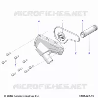 MOTEUR, WATERPUMP IMPELLER AND COVER