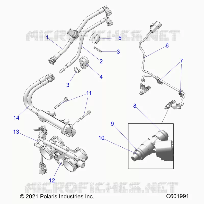 SYSTÃˆME D'ALIMENTATION, RAIL, LINES AND THROTTLE BODY