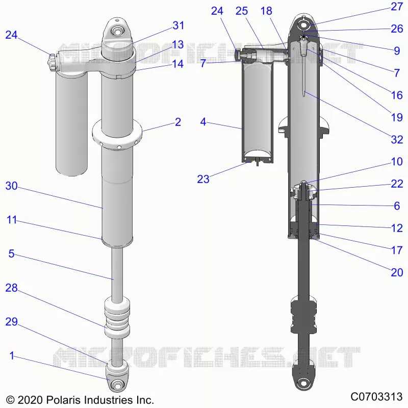 SUSPENSION ARRIERE SHOCK INTERNALS