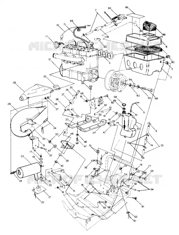 SUPPORT MOTEUR 650 (4914131413019A)