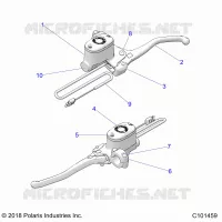 FREIN AVANT BRAKE LEVER AND MASTER CYLINDER