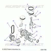 ENGINE, BALANCE SHAFT, VILEBREQUIN/PISTON