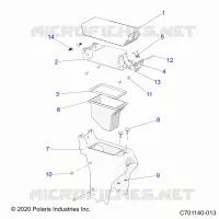 CONSOLE CENTRALE,STORAGE- Z24RGD2KAH/AL/BH/BL (C701140-013)
